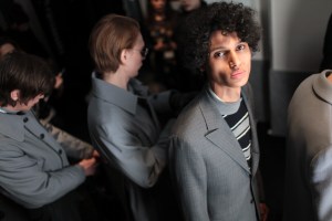 Backstage at Salvatore Ferragamo Men's Fall 2017