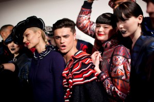 Backstage at Sibling Men's Fall 2017