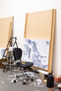 Tara Donovan's studio.