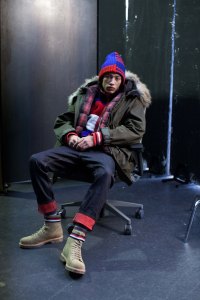 A look from Tommy Hilfiger's Fall collection that will be shown at Pitti Uomo.