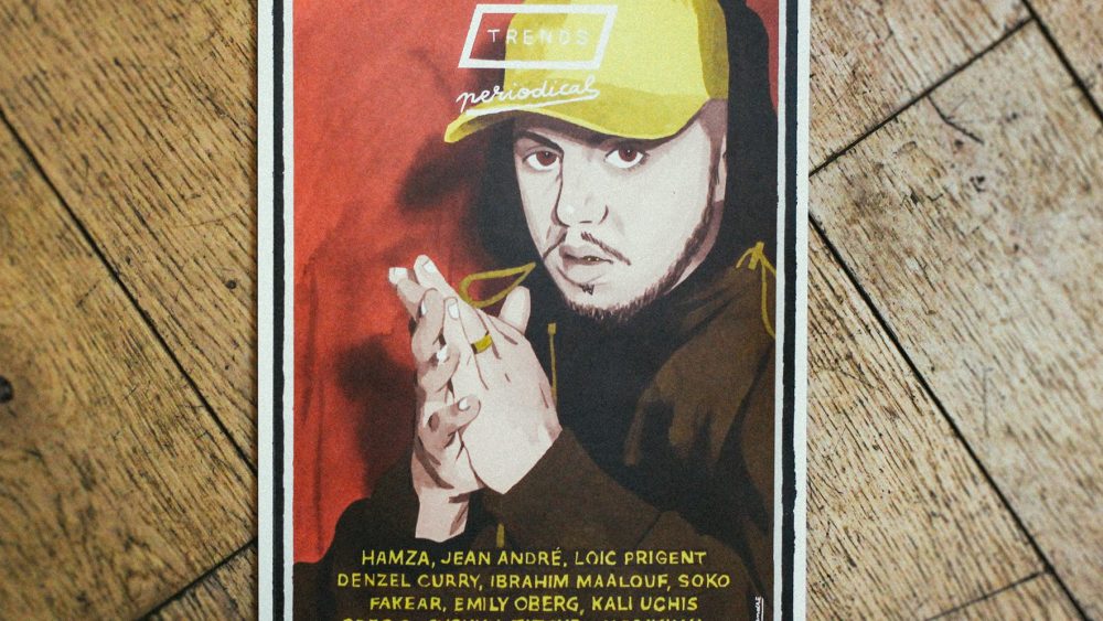 Hamza on the cover of Trends Periodical's first print issue
