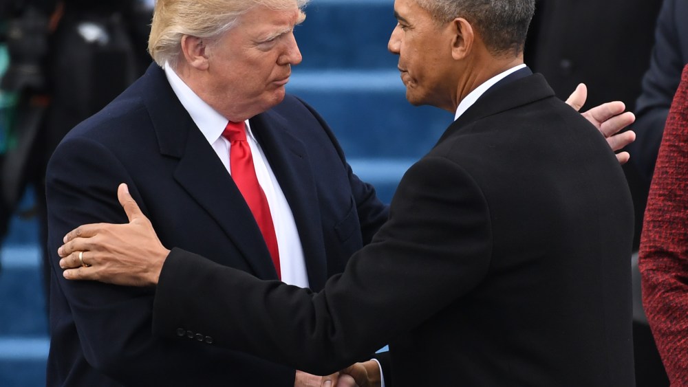 Donald Trump and Barack Obama