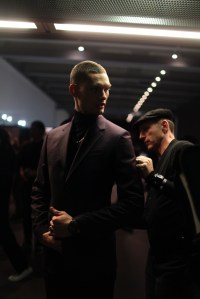 Backstage at Versace Men's Fall 2017