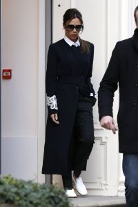 Victoria Beckham out and about in London.