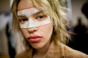 Backstage at Vivienne Westwood Fall 2017