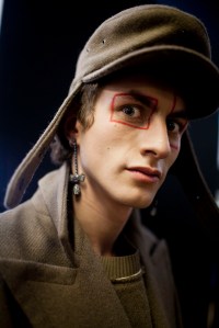Backstage at Vivienne Westwood Fall 2017