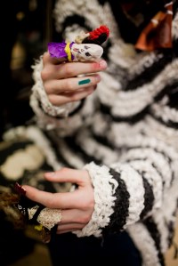 Backstage at Vivienne Westwood Fall 2017