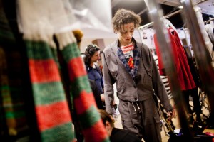 Backstage at Vivienne Westwood Fall 2017