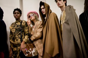 Backstage at Vivienne Westwood Fall 2017