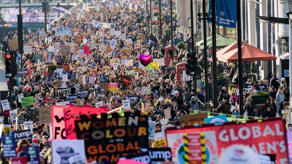 Women's March for Solidarity London UK