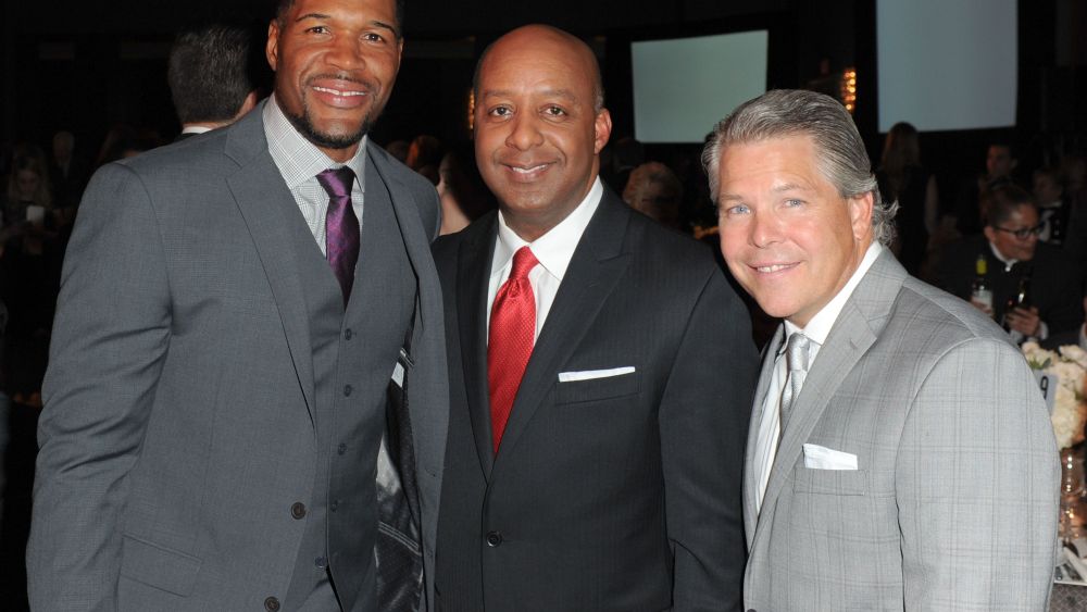 Michael Strahan, Marvin Ellison, and John Tighe