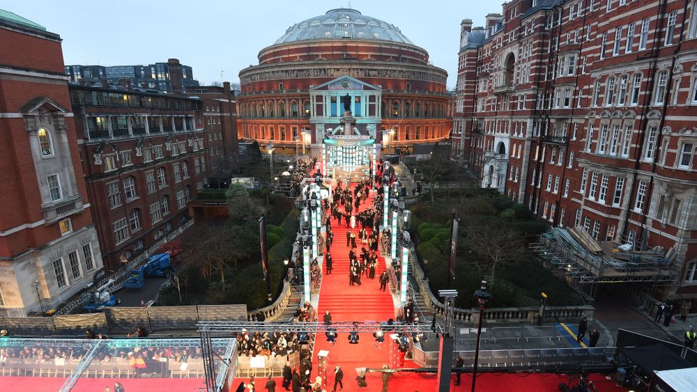 The atmosphere on the red carpet at the BAFTA Film Awards 2017