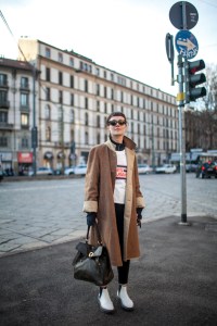 Street style at Milan Fashion Week fall 2017