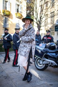 Street style at Milan Fashion Week fall 2017