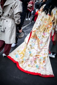 Street style at Milan Fashion Week fall 2017.