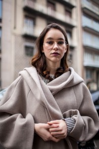 Street style at Milan Fashion Week fall 2017.