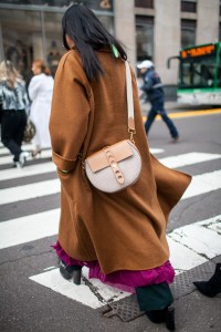 Street style at Milan Fashion Week fall 2017.