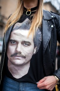 Street style at Milan Fashion Week fall 2017.