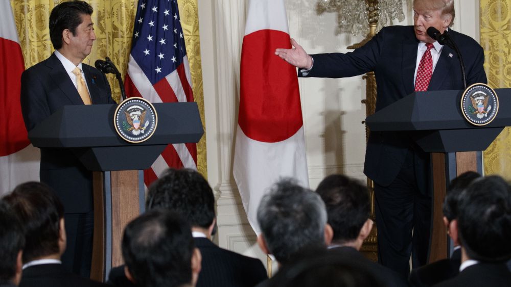 Trump and Abe Pledge to Strengthen Trade Ties, Launch Dialogue
