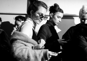 Backstage at Adam Selman RTW Fall 2017