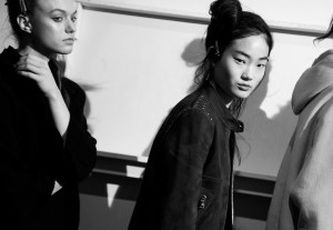 Backstage at Adam Selman RTW Fall 2017