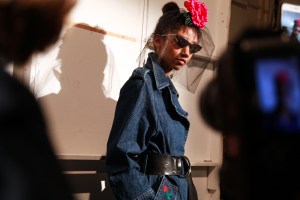 Backstage at Adam Selman RTW Fall 2017