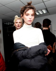 Backstage at Adam Selman RTW Fall 2017