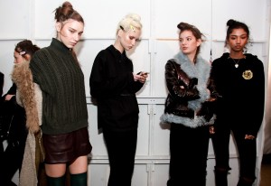 Backstage at Adam Selman RTW Fall 2017