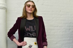Backstage at Alice + Olivia RTW Fall 2017