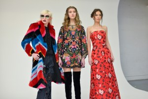 Backstage at Alice + Olivia RTW Fall 2017