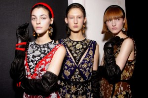 Backstage at Altuzarra RTW Fall 2017
