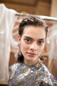 Backstage at Christopher Kane RTW Fall 2017