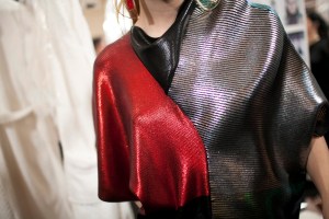 Backstage at Christopher Kane RTW Fall 2017