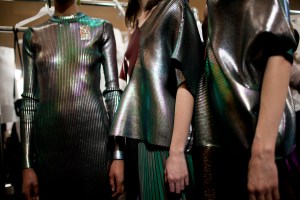 Backstage at Christopher Kane RTW Fall 2017