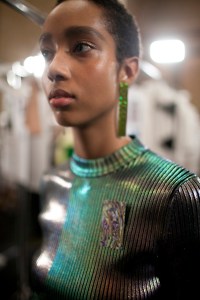 Backstage at Christopher Kane RTW Fall 2017