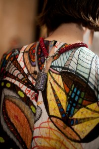 Backstage at Christopher Kane RTW Fall 2017