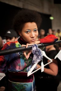 Backstage at Mary Katrantzou RTW Fall 2017