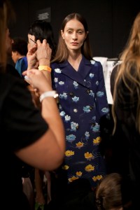 Backstage at Mary Katrantzou RTW Fall 2017
