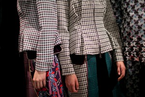 Backstage at Mary Katrantzou RTW Fall 2017