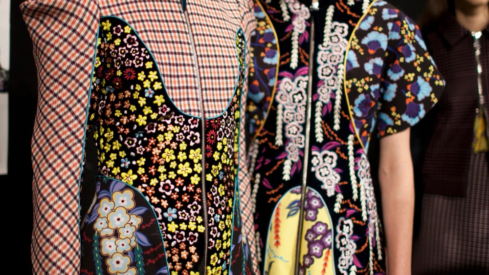 Backstage at Mary Katrantzou RTW Fall 2017
