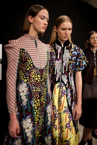 Backstage at Mary Katrantzou RTW Fall 2017