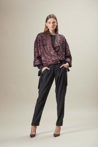 A look from Badgley Mischka’s new sportswear collection