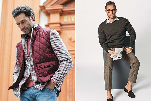 Looks from Luciano Barbera (left) and Zanella (right).