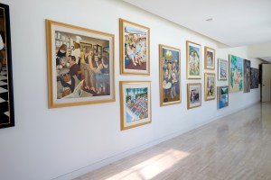 The writer's artwork.