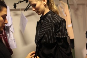 Backstage at Aalto RTW Fall 2017