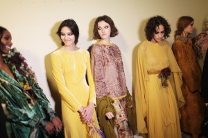 Backstage at Alberta Ferretti RTW Fall 2017