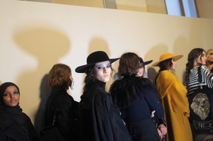 Backstage at Alberta Ferretti RTW Fall 2017
