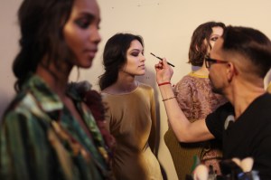 Backstage at Alberta Ferretti RTW Fall 2017