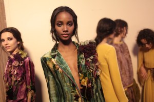 Backstage at Alberta Ferretti RTW Fall 2017