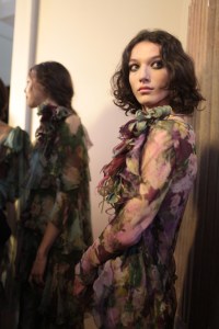Backstage at Alberta Ferretti RTW Fall 2017